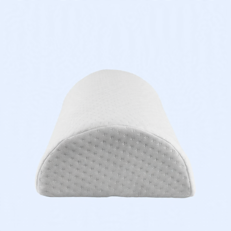Footrest, memory foam, half cylindrical, 40 × 20 × 10 cm
