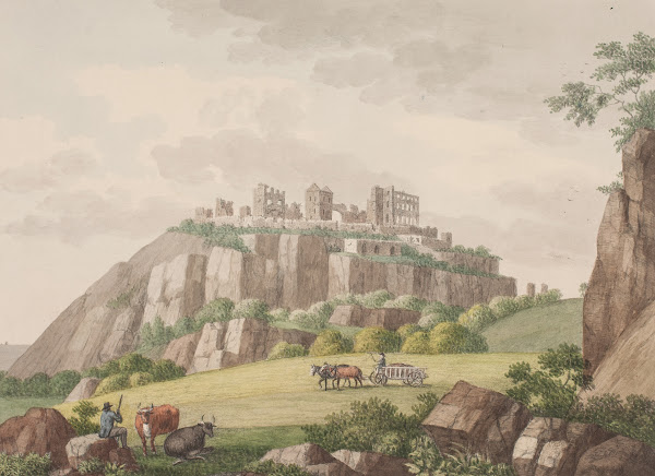 Hammershus på Bornholm Set fra nordsiden 1818  1819
