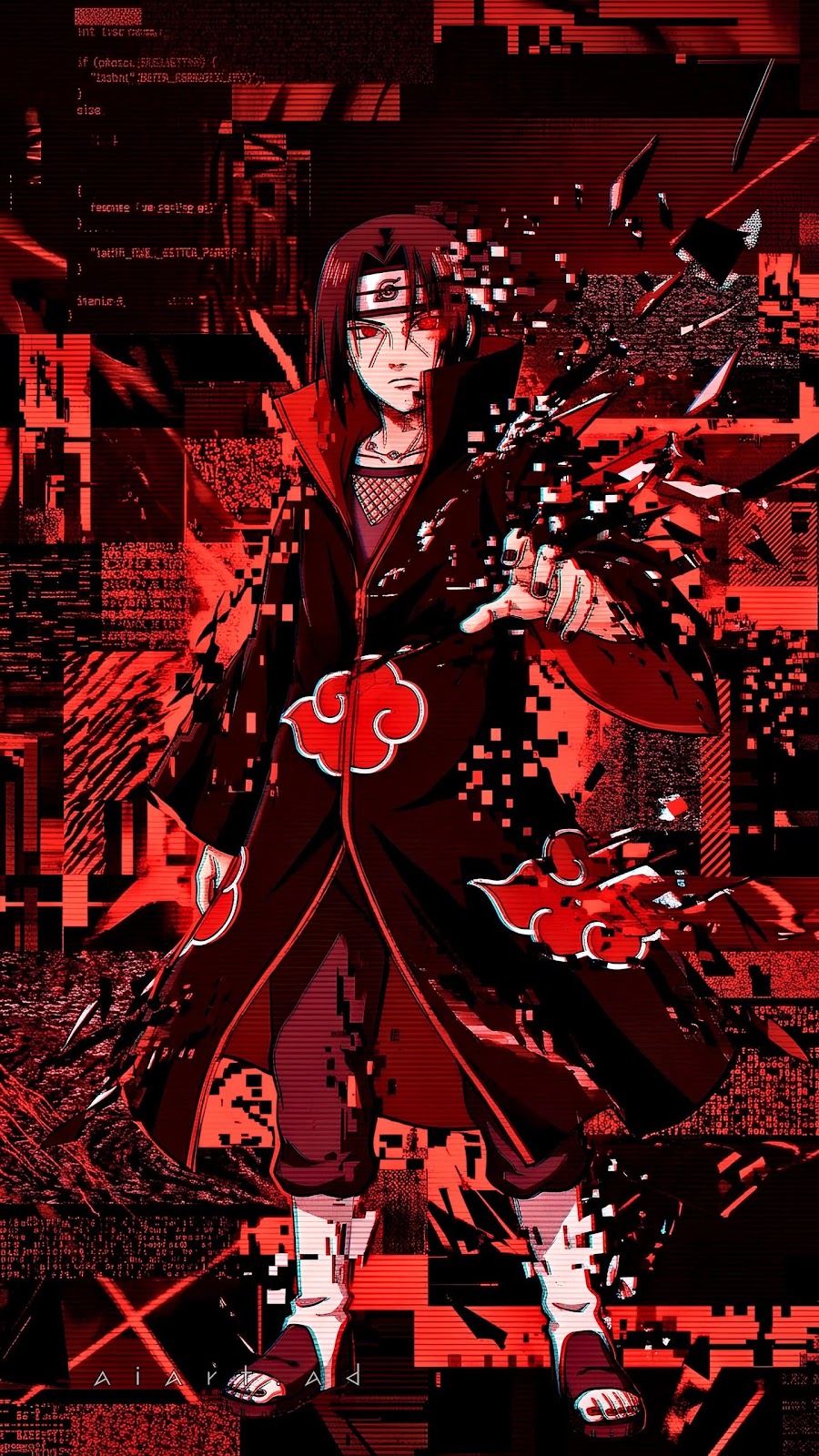 Itachi Uchiha Cyber Glitch
