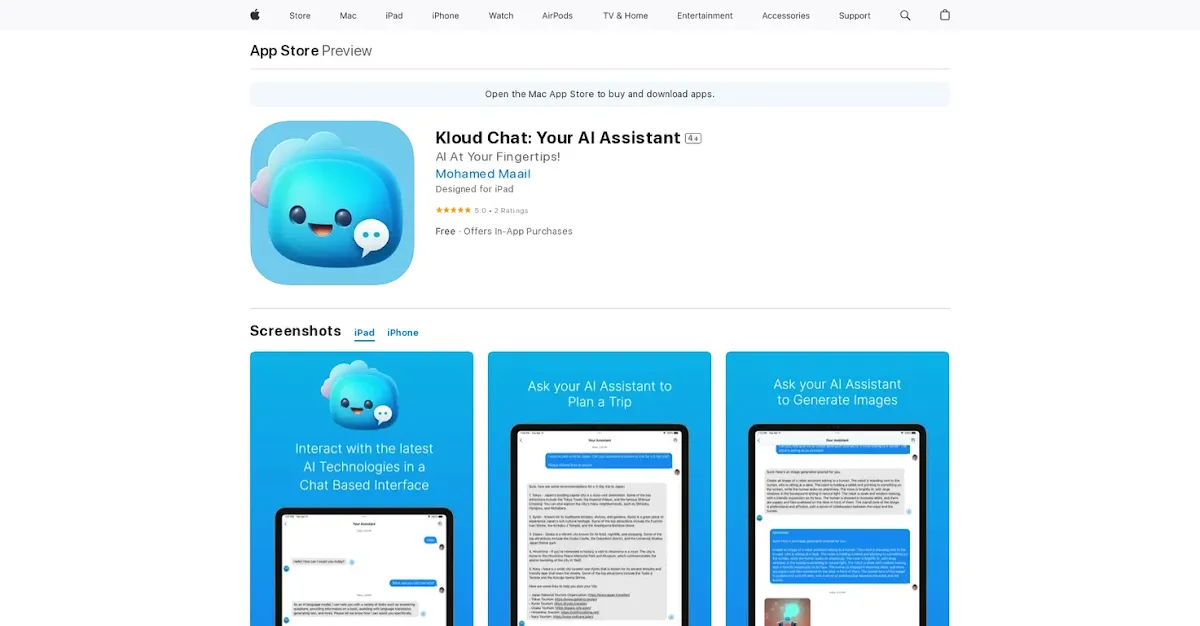 Captura de Kloud Chat