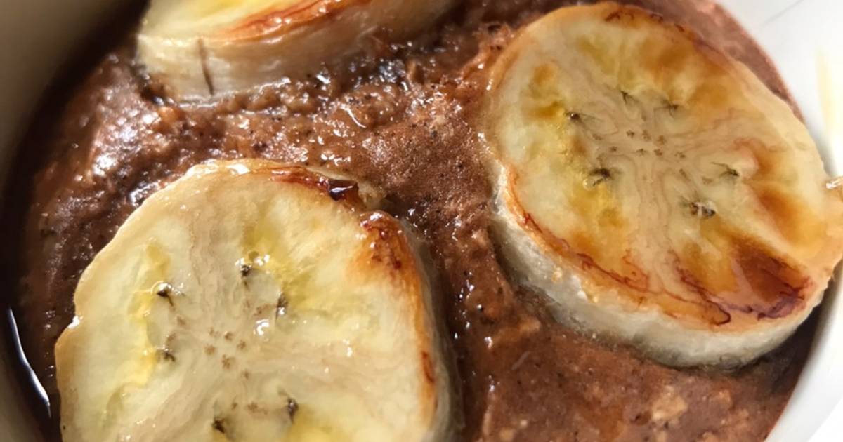 Bánh chuối yến mạch cacao eat clean