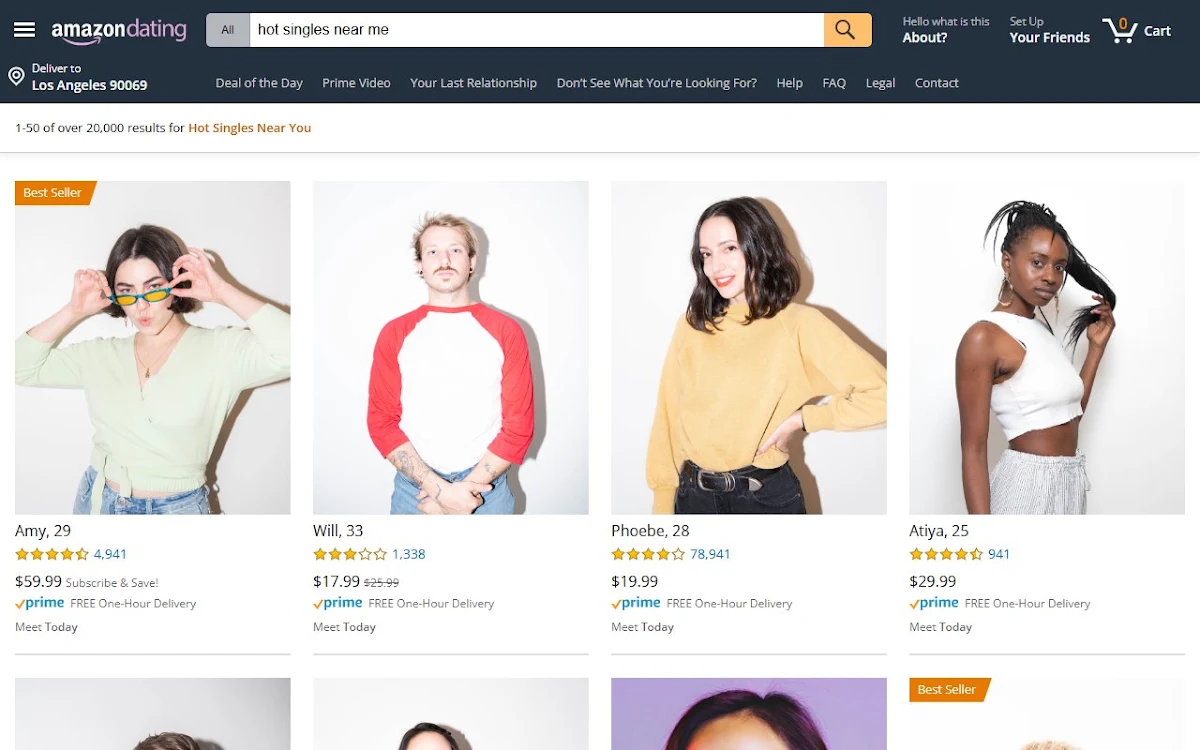 Captura de Amazon Dating