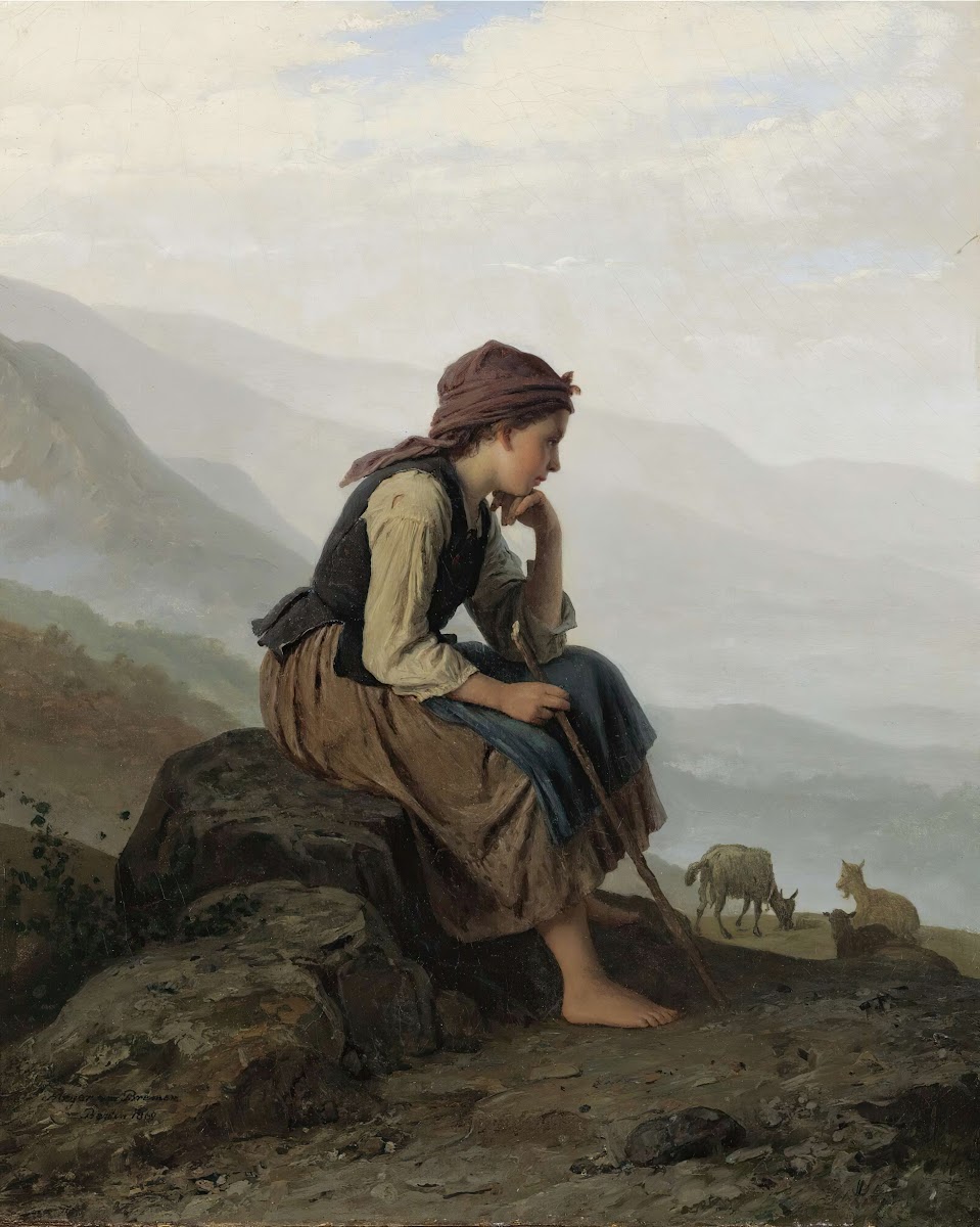 Die Ziegenhirtin The LittleGoat Herder 1869