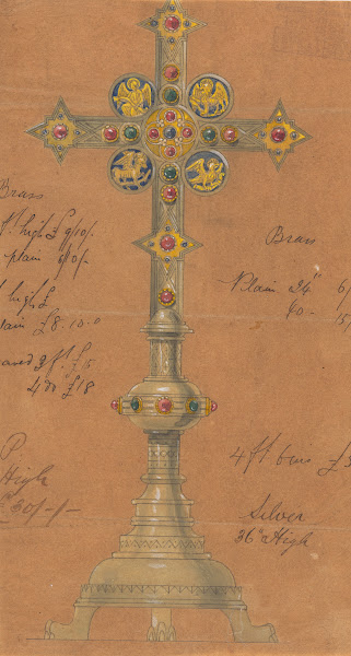 Design executed for Jones and Willis metal and wood workers and church furniture