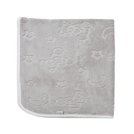 Children's blanket Twins Bear Hugs 100x80 (velour) grey