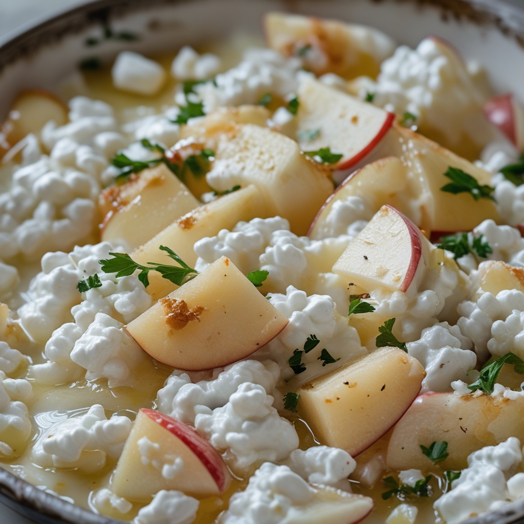 Cottage Cheese and Apple Salad: Easy Homemade Fresh & Creamy Delight