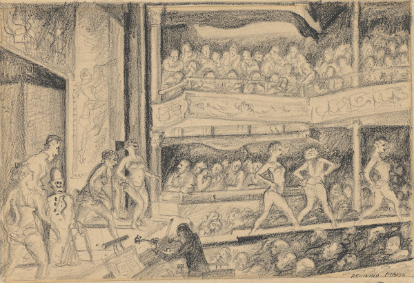 Burlesque performance at the Olympic Theatre 1925