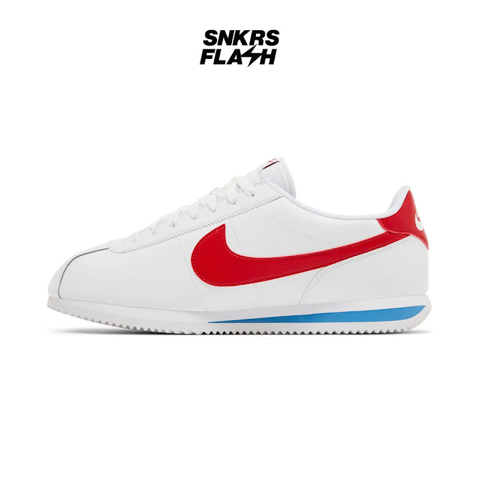 NIKE CORTEZ FORREST GUM WHITE VARSITY RED - Size 45
