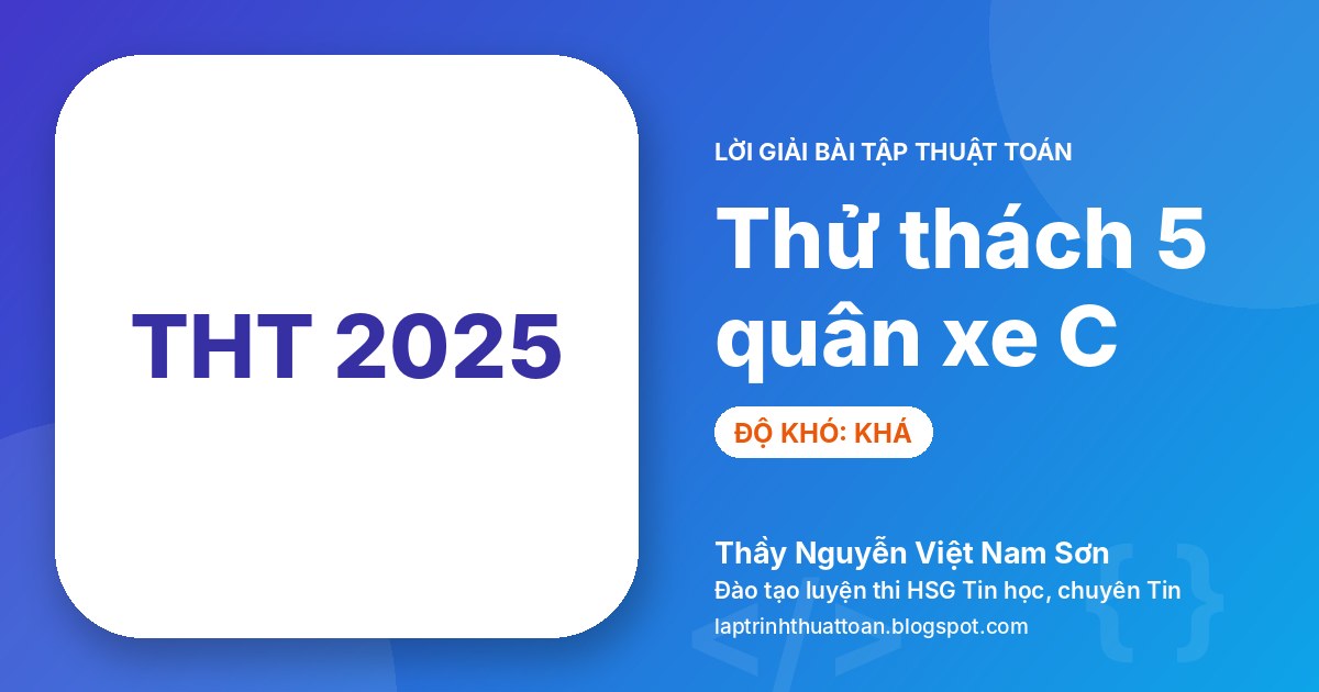 Thử thách 5 quân xe C