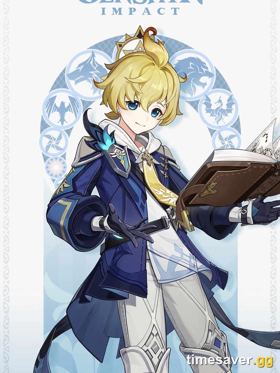 Mika, the Cryo Polearm support from the Knights of Favonius Reconnaissance Company