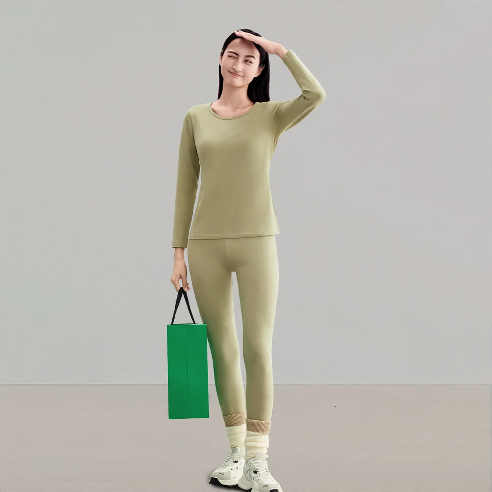 Cotton Thermal Underwear Set for Men and Women