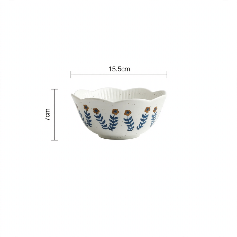 Vintage ceramic tableware set, rustic design
