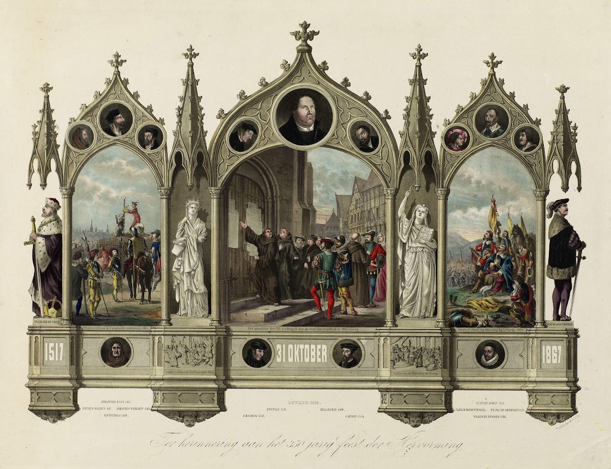 Ter Herinnering Aan Het 350 Jarig Feest Der Hervorming 1867