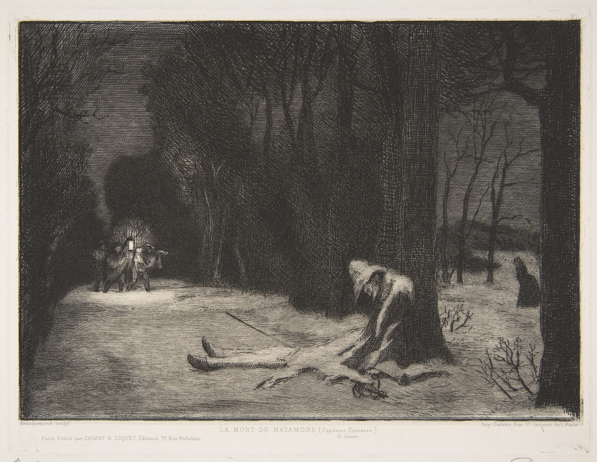 La Mort de Matamore Capitaine Fracasse 1864