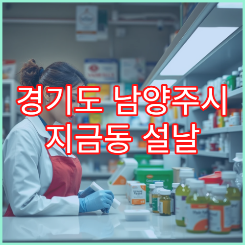 경기도 남양주시 지금동 설날 연휴 당직 약국 빠르게 찾는 방법