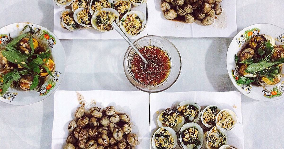 Sò tộ nướng mỡ hành