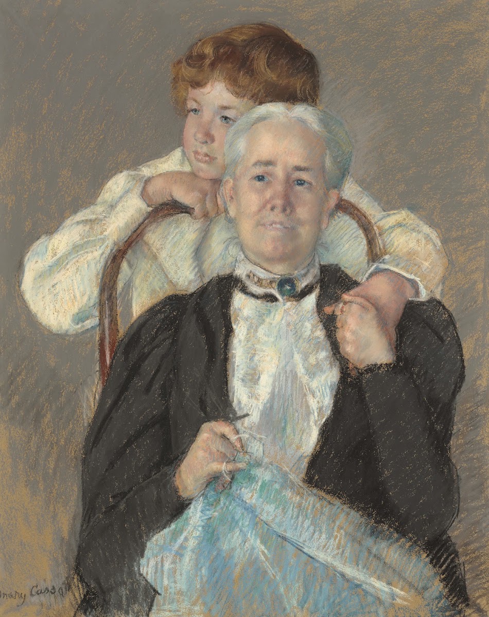 Portrait Of Mrs Cyrus J Lawrence With Her Grandson R Lawrence Oakley C 1898