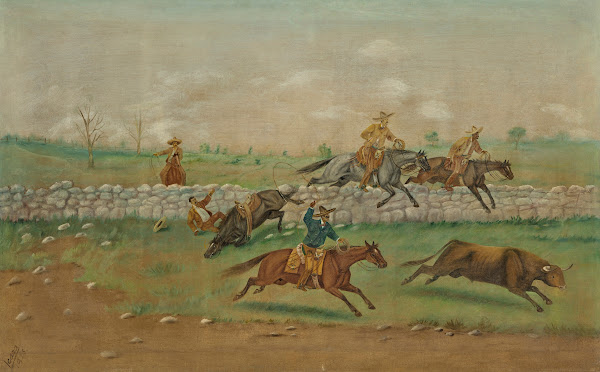 Enlazando al toro 1925