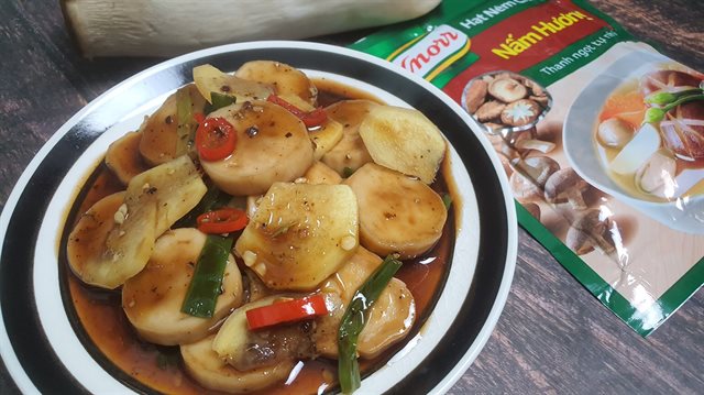 Nấm Đùi Gà Kho Gừng Ớt