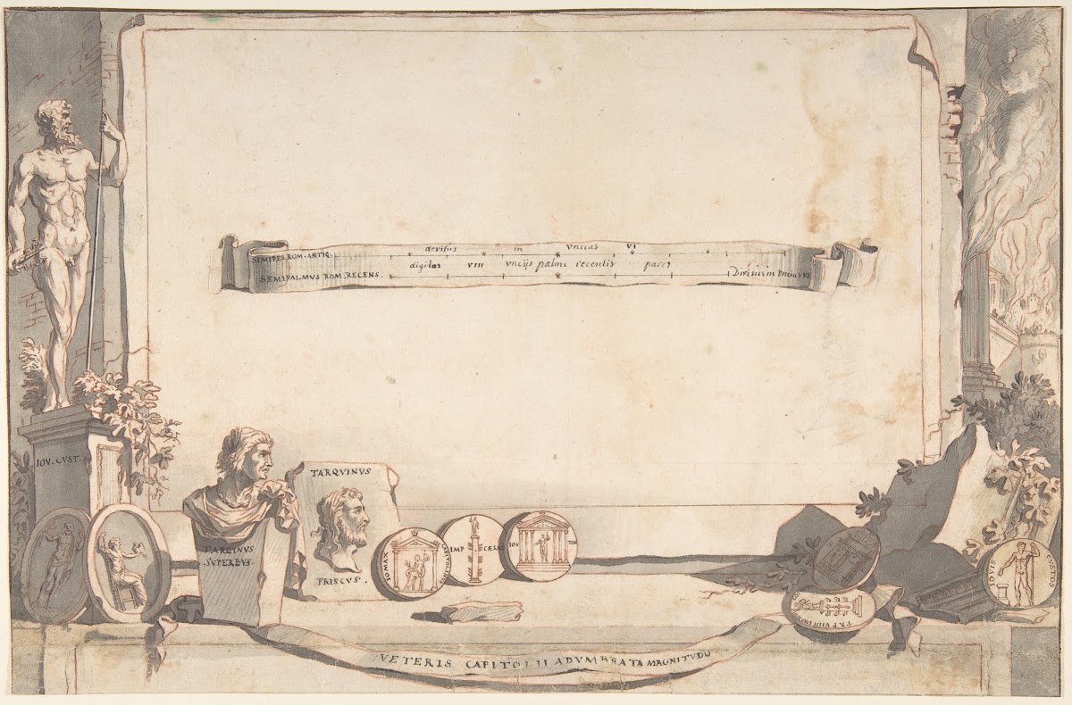 Adumbration of Capitoline Hill before 1704