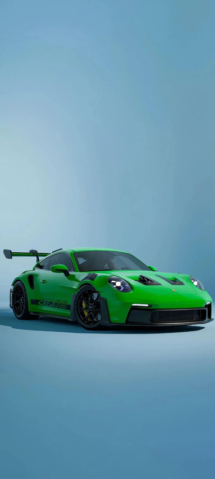 Porsche 911 GT3 RS - Automotive Studio Photography Full HD iPhone Wallpaper (1080x2400)