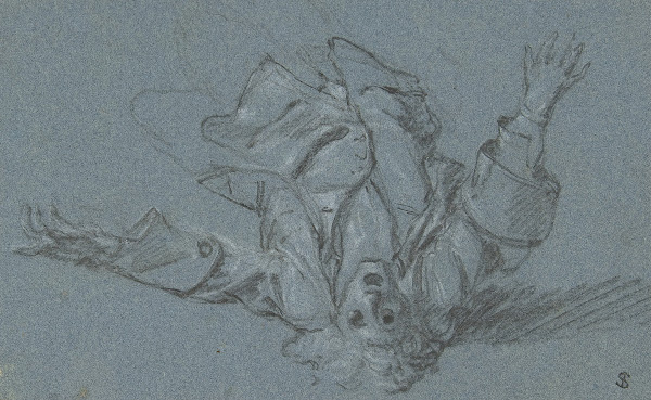 Study of a Fallen Soldier 17th century