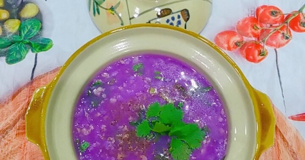 Canh khoai mỡ nấu thịt bằm