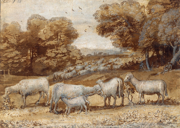 Landscape with Sheep ca 1648