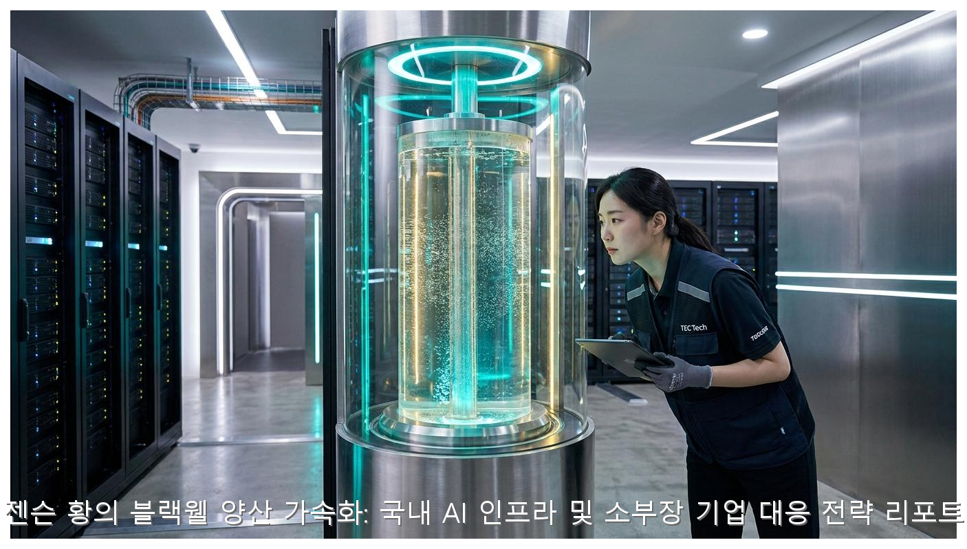 젠슨 황의 블랙웰 양산 가속화: 국내 AI 인프라 및 소부장 기업 대응 전략 리포트 핵심 안내 및 분석 인포그래픽 (4)