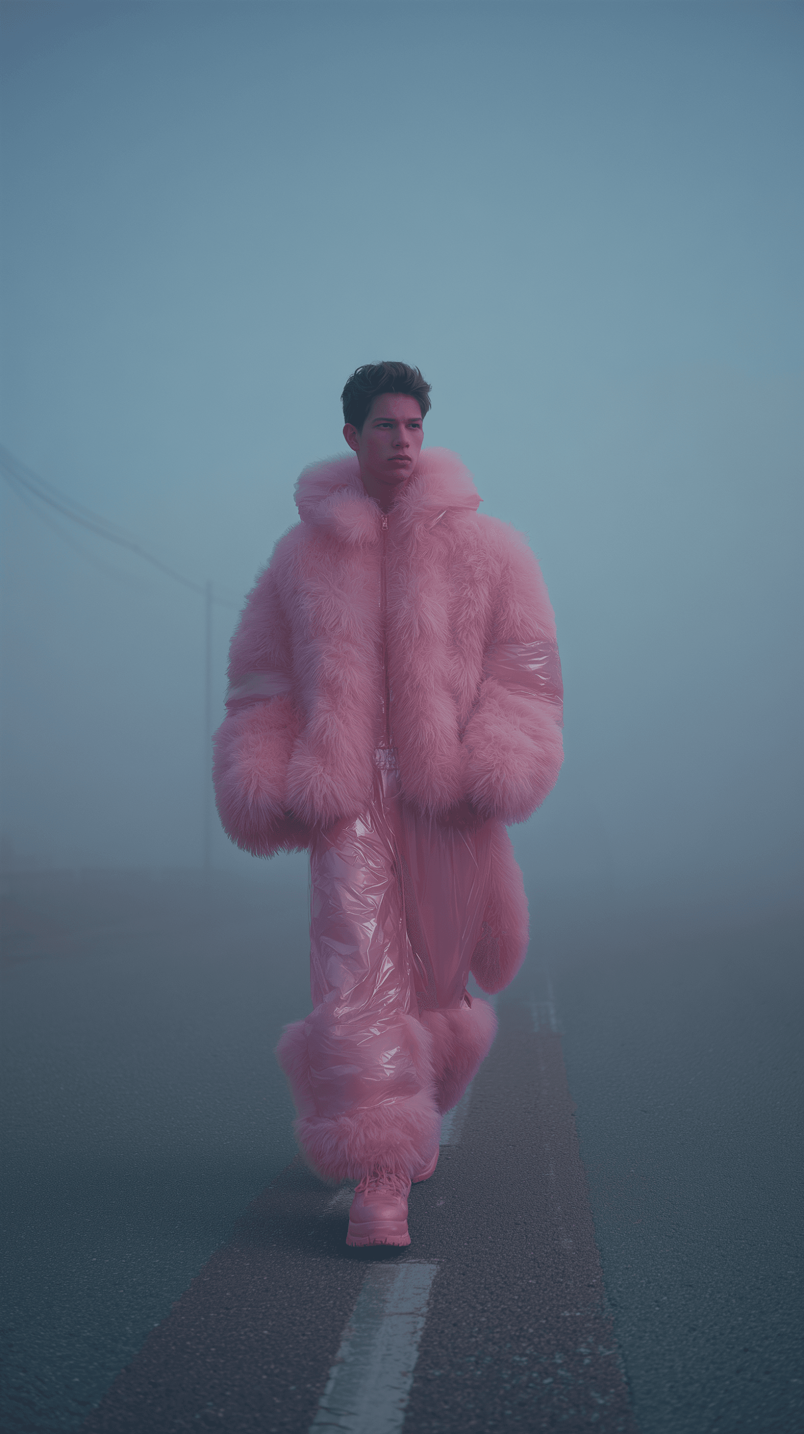 Fotografía de un modelo masculino para revista de moda.