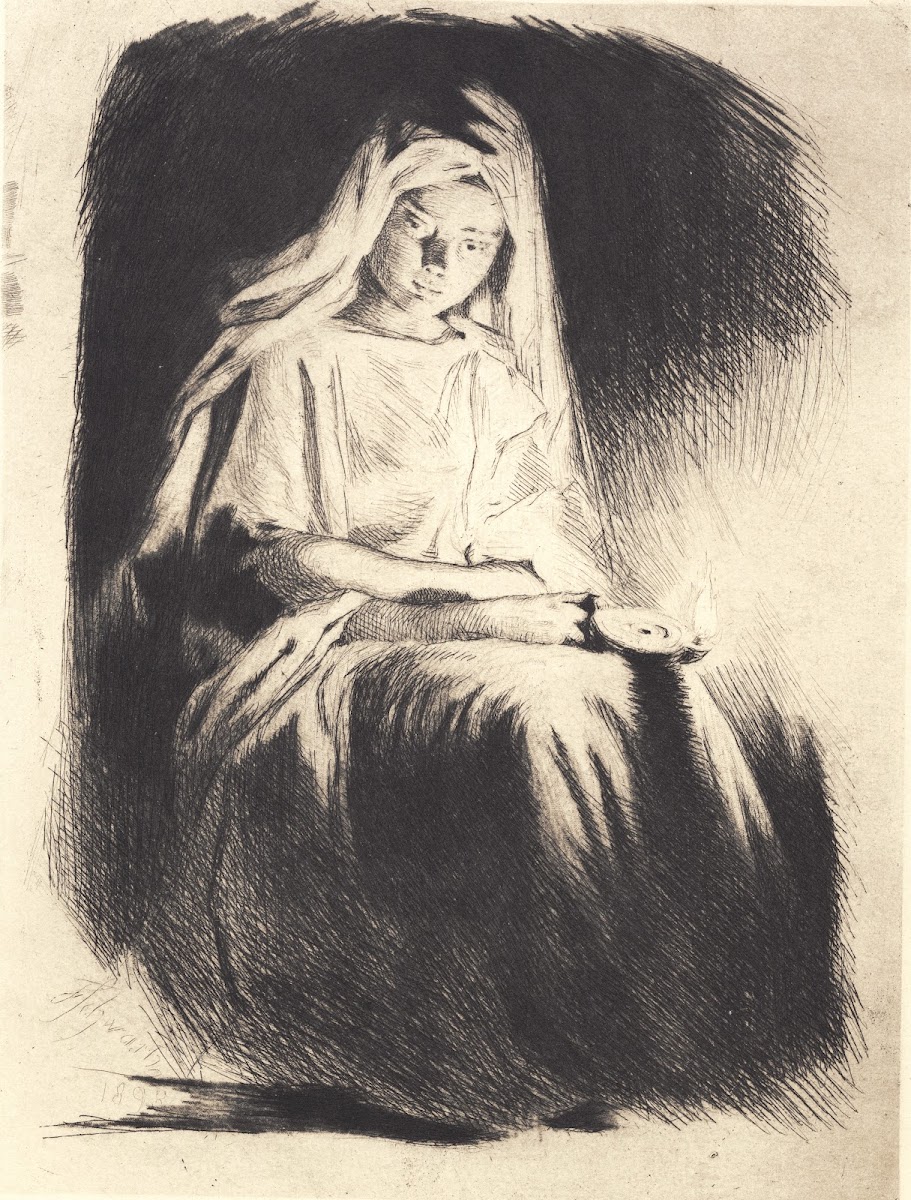 Kvinde med lampen 1897   1898