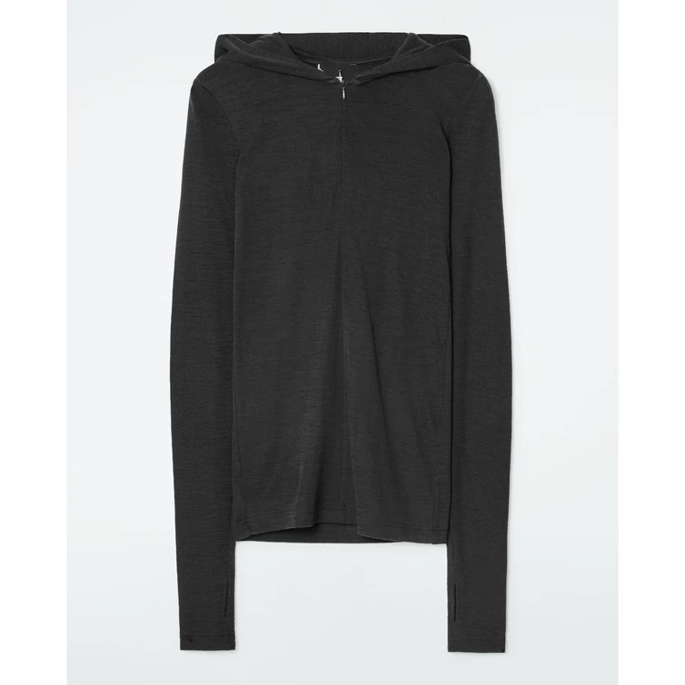 Knit Hoodie with Zipper