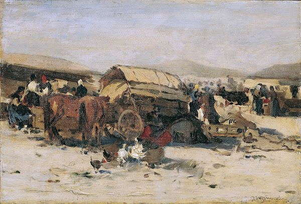 Ungarische Marktszene