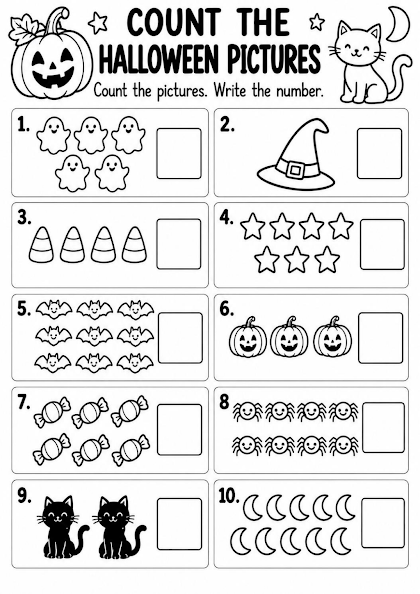 Count the Halloween Pictures