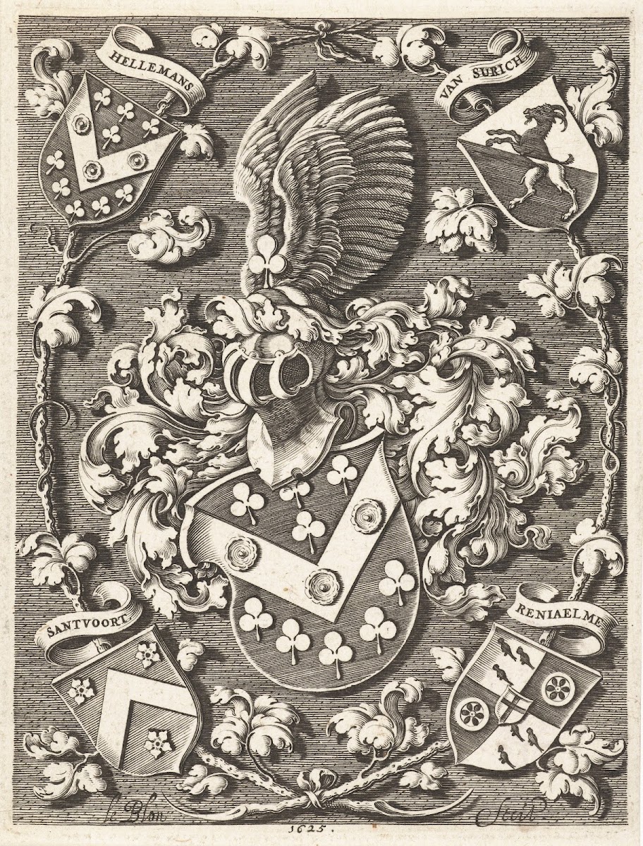 Wapenschild van de familie Hellemans 1625