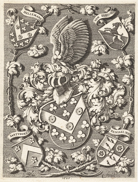 Wapenschild van de familie Hellemans 1625