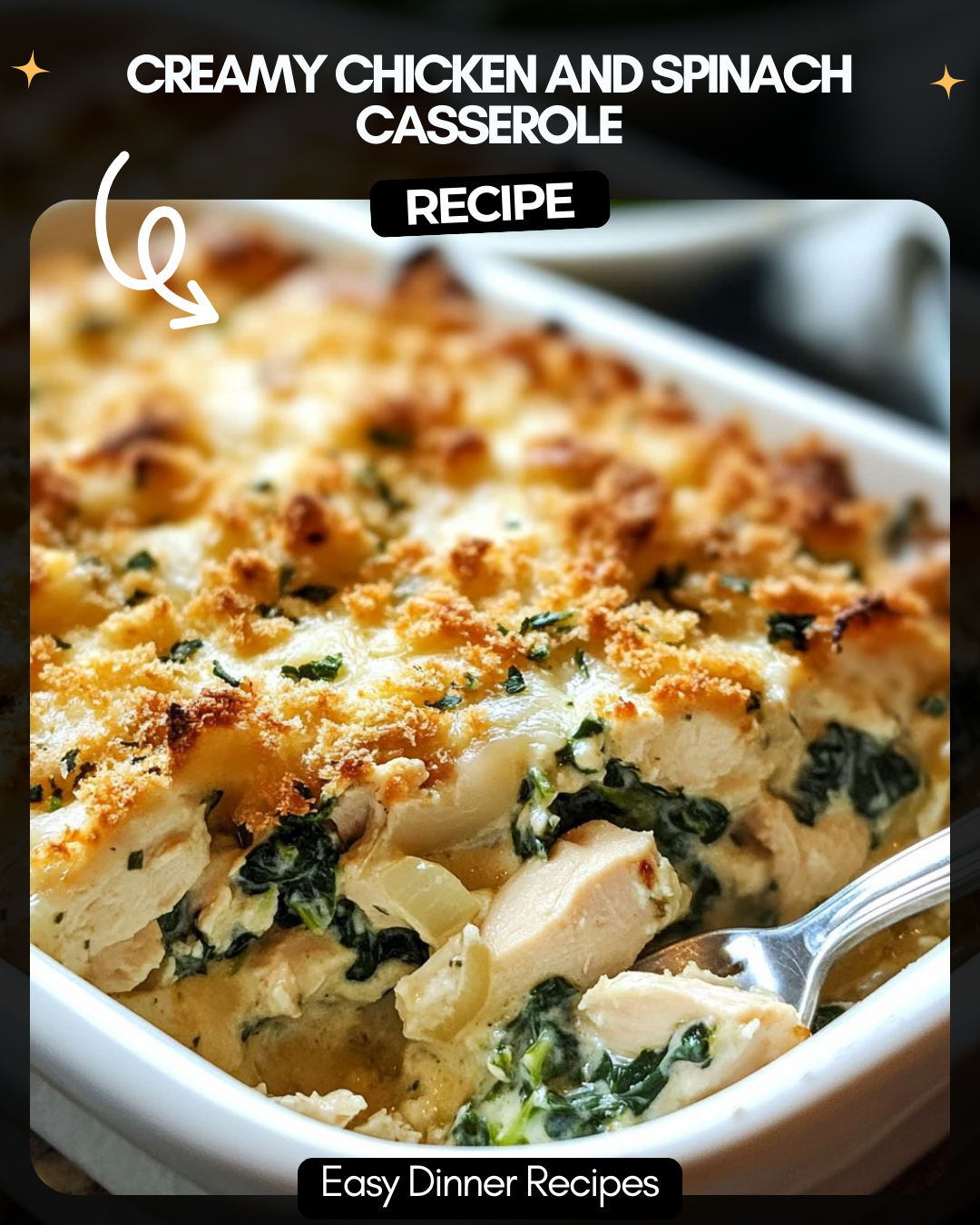 Creamy Chicken and Spinach Casserole