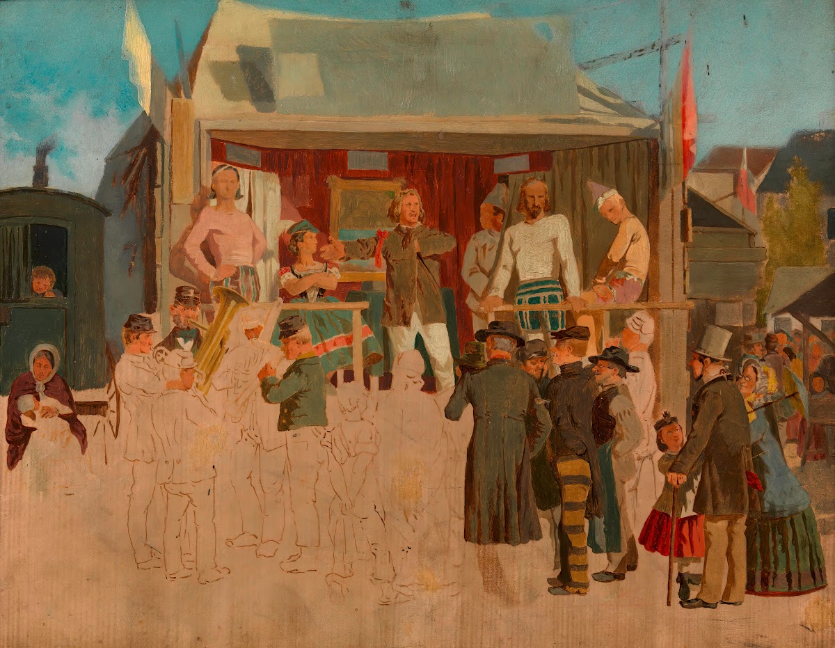 Die Zirkusbude ca 1880