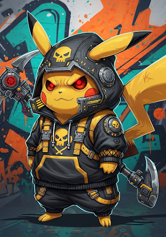 Cyberpunk Scythe Pikachu