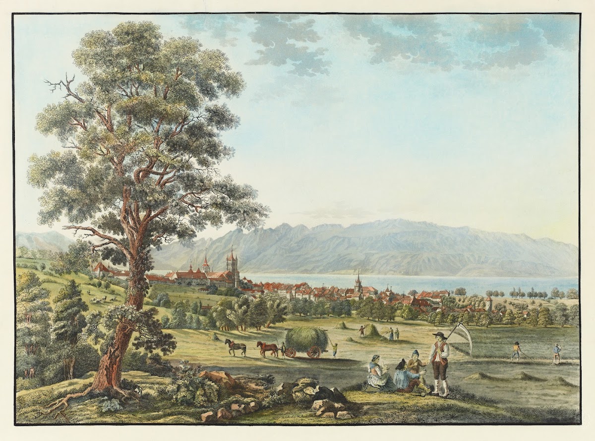 Vue de Lausanne et du Lac Léman 1915 1945