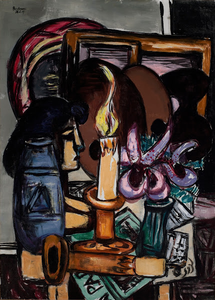 Still Life with Two Large Candles 1947