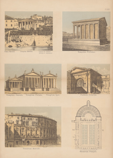 Templum Matutae Templum Fortunae Templum Pietatis Porticus Octaviae Theatrum Mar