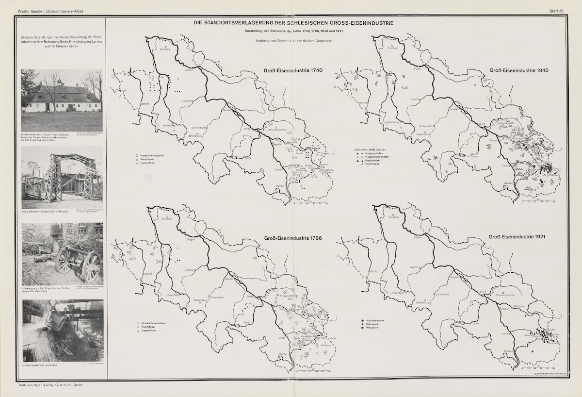 Die Standortsverlagerung der oberschlesischen Eisenindustrie 1938