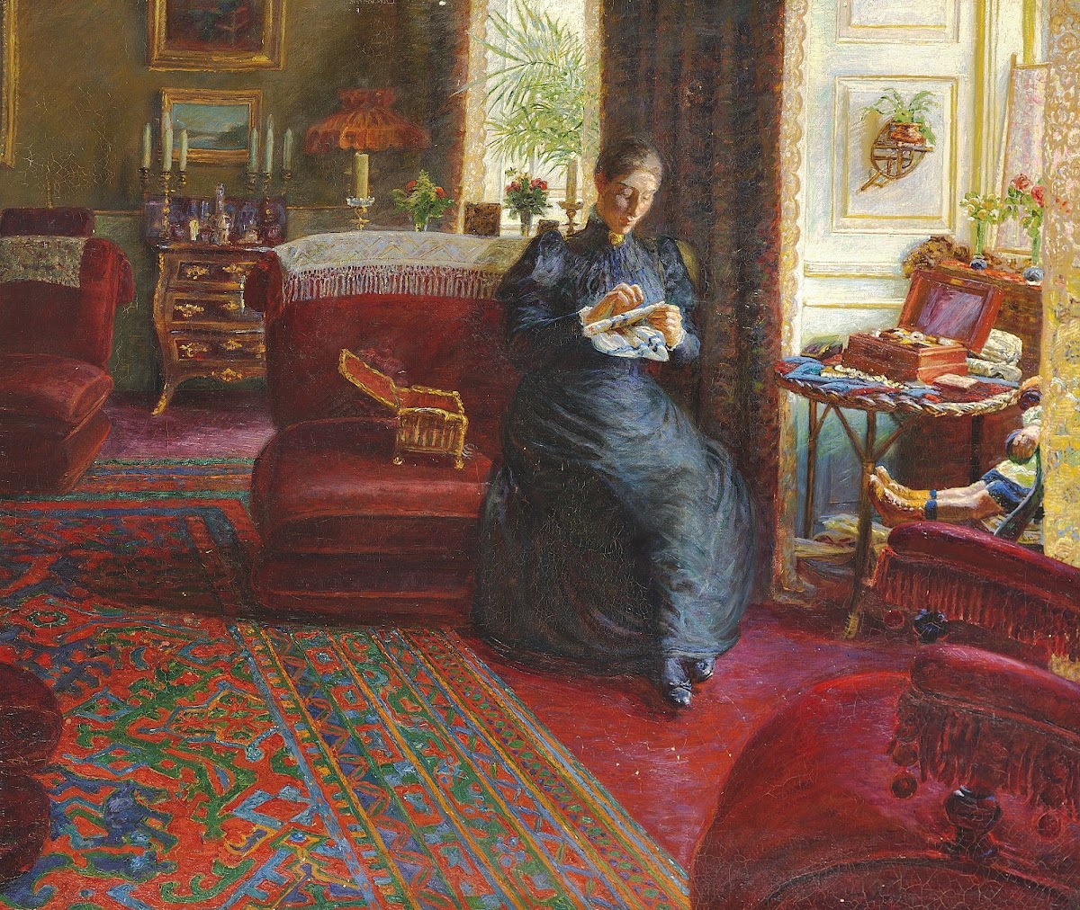 Portræt af fru Knudtzon 1894