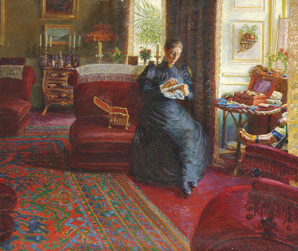 Portræt af fru Knudtzon 1894