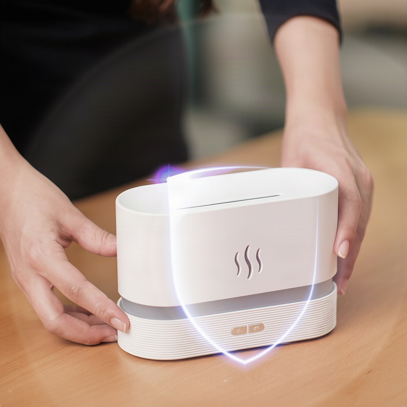 Ultraschall-Aroma-Diffuser mit Flammeneffekt