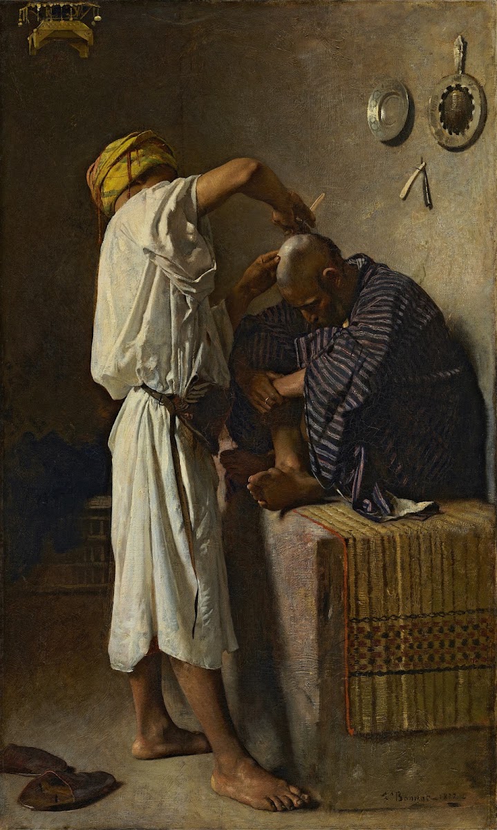 An oriental barbershop 1872