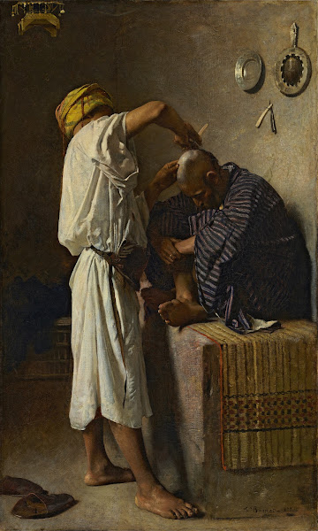 An oriental barbershop 1872