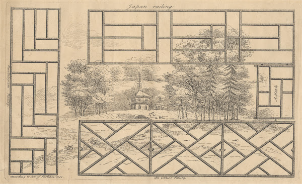 Japan Railing A Hatch An Obtuce Paling Parallelgram Railing 1751