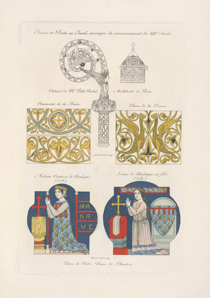 Crosse et boite en émail ouvrages du commencement du XIIIe siècle 1839